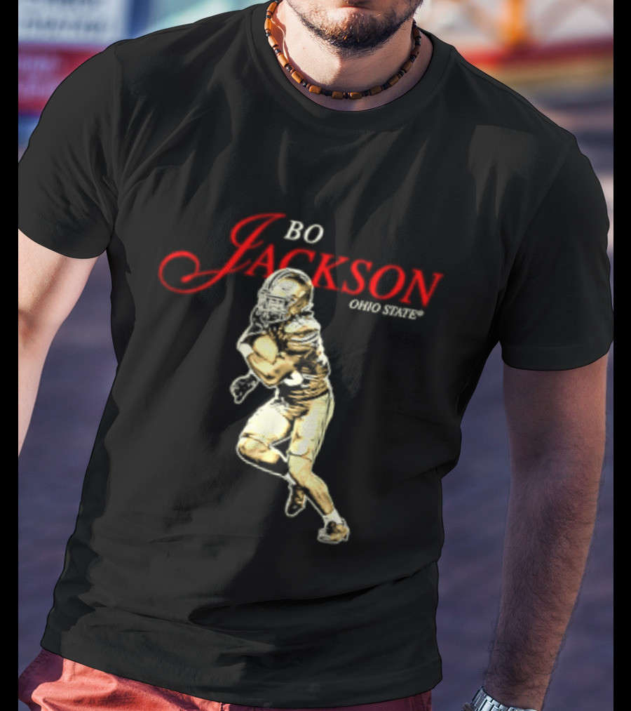 Bo Jackson 25 Ohio State Buckeyes NCAA Player T-Shirt