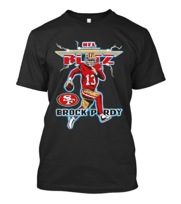 Brock Purdy NFL Blitz San Francisco 49ers SF Logo 13 T-Shirt