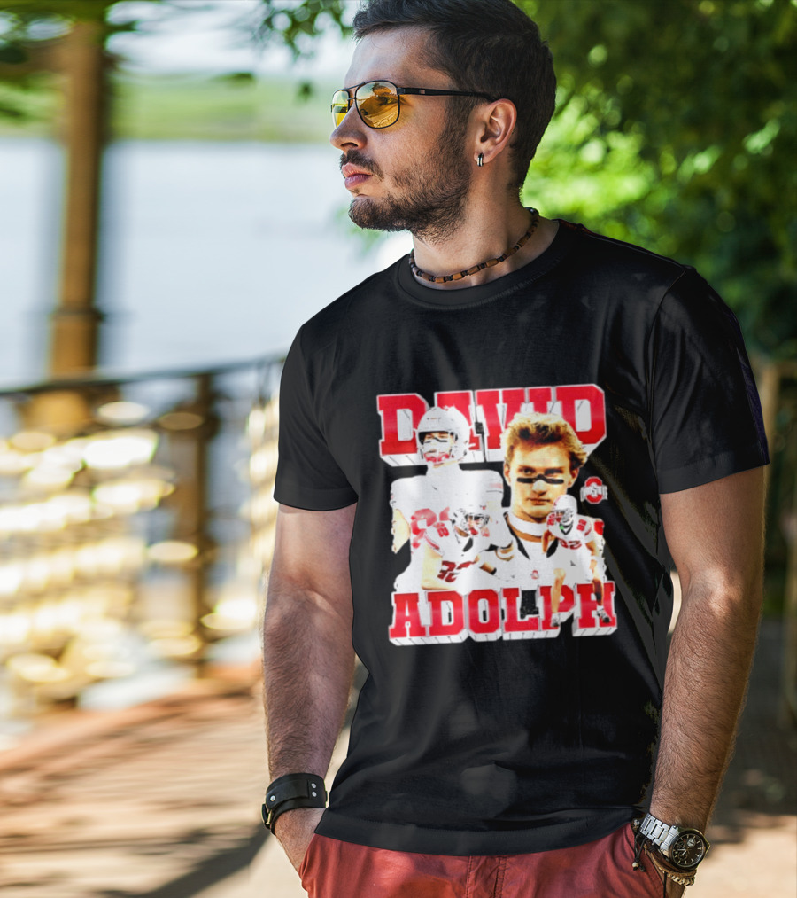 David Adolph 82 Ohio State Buckeyes NCAA Player Highlights T-Shirt