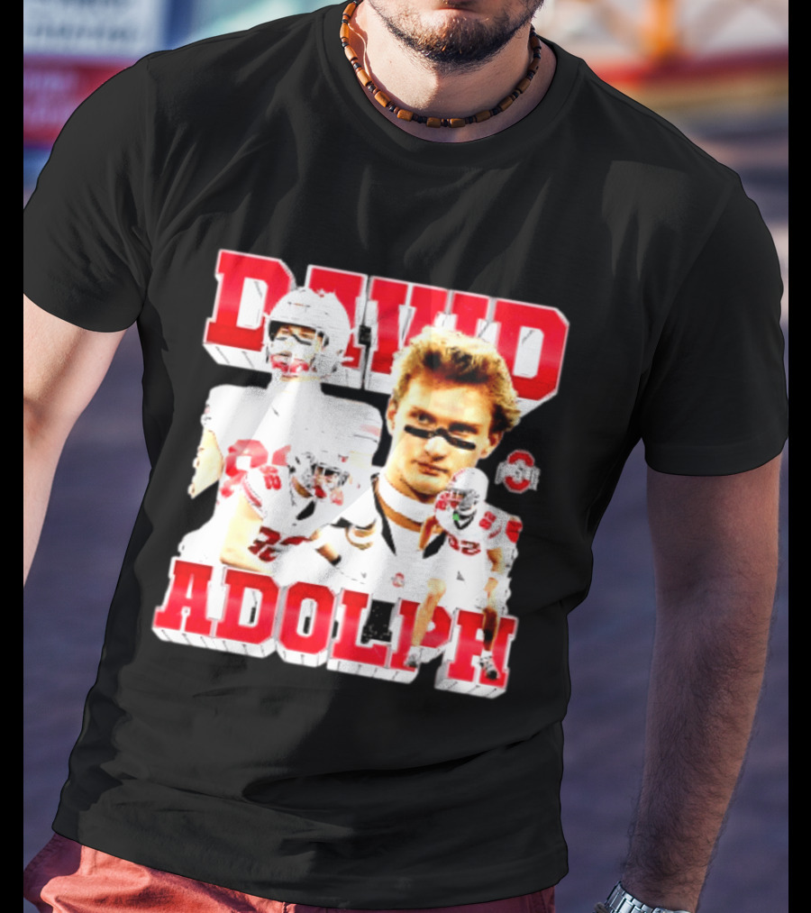 David Adolph 82 Ohio State Buckeyes NCAA Player Highlights T-Shirt
