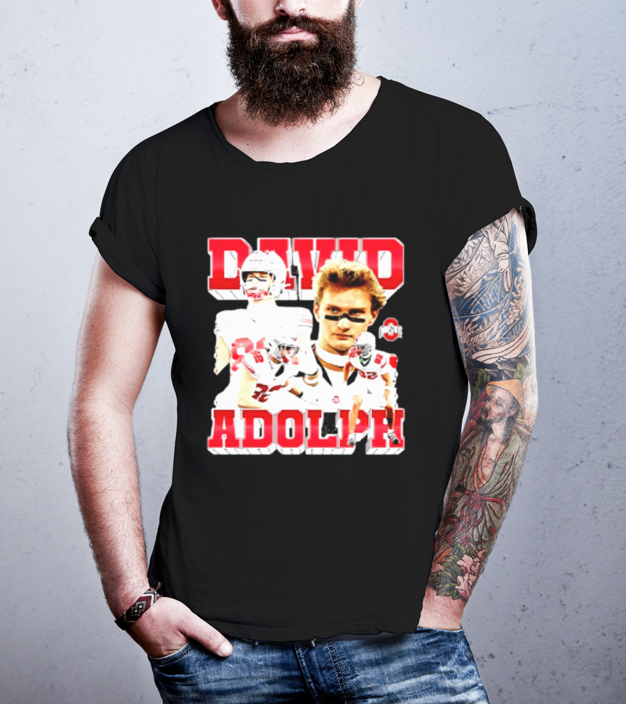 David Adolph 82 Ohio State Buckeyes NCAA Player Highlights T-Shirt
