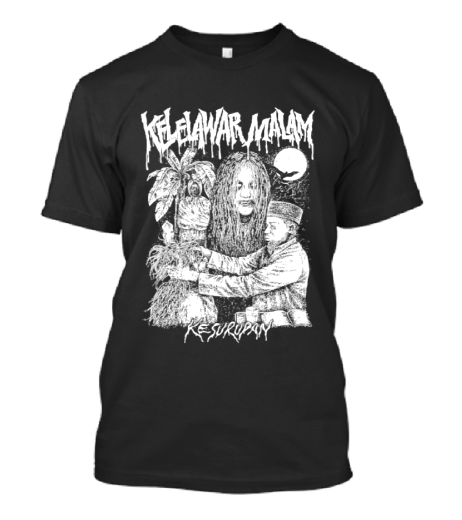 Kelelawar Malam Kesurupan Indonesian Metal Band T-Shirt