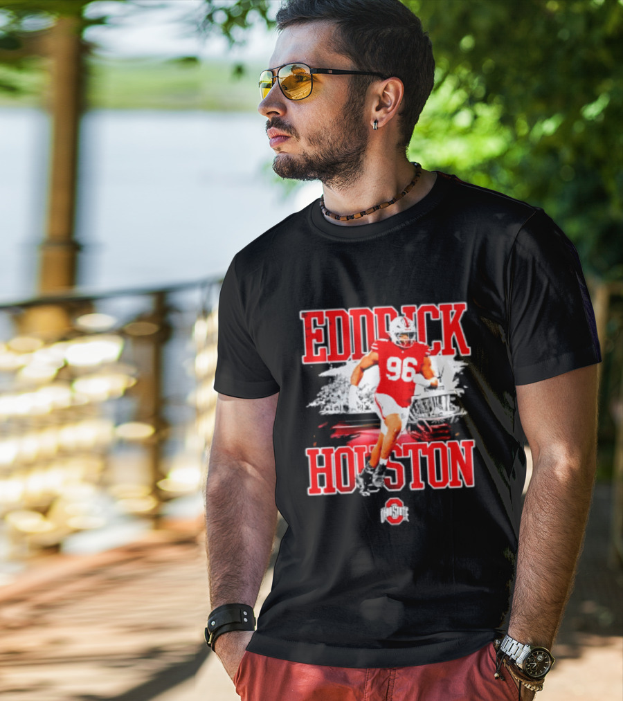 Eddrick Houston 96 Ohio State Buckeyes NCAA Football Player T-Shirt