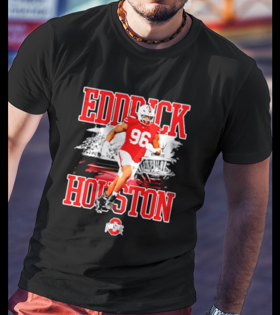 Eddrick Houston 96 Ohio State Buckeyes NCAA Football Player T-Shirt