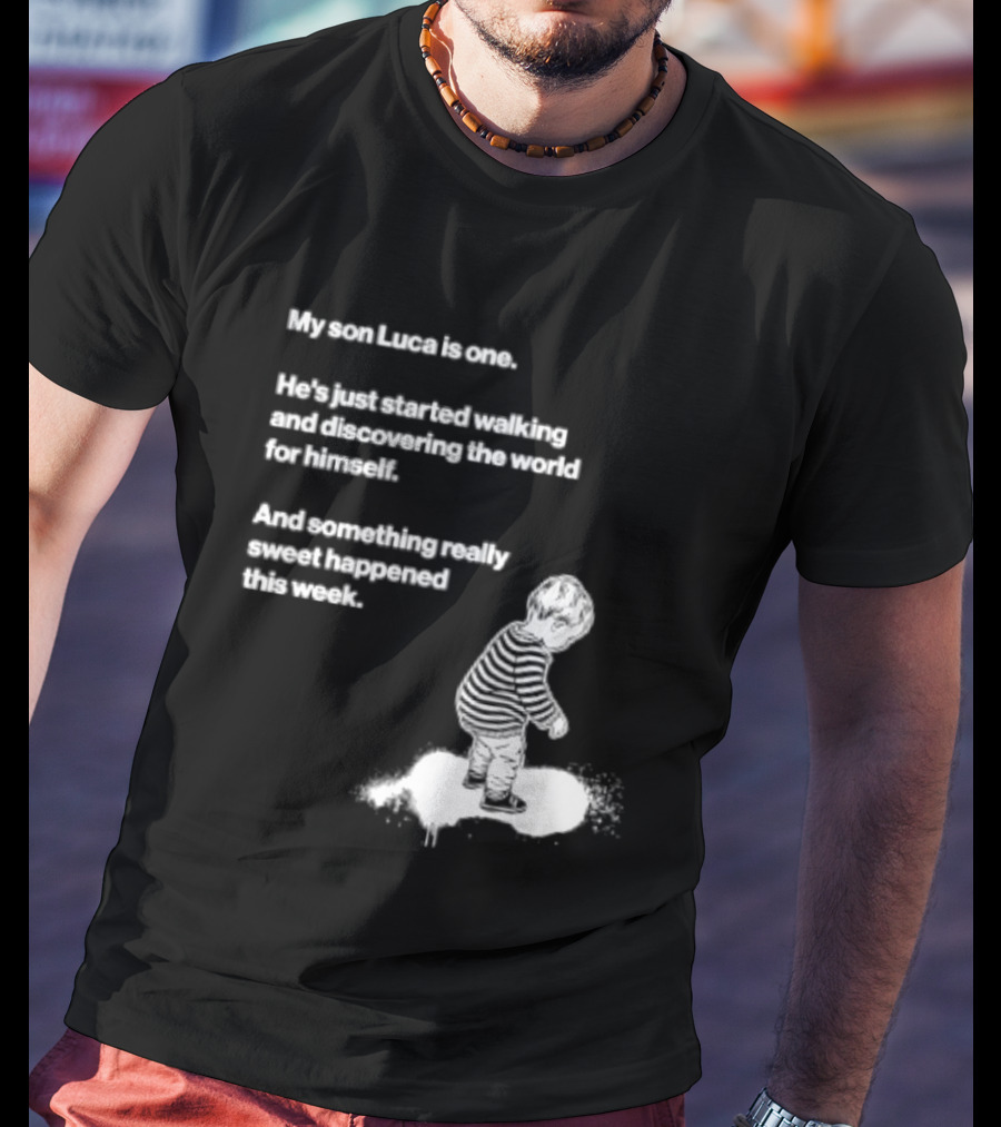 Luca Is One First Steps Adventure Exploring The World T-Shirt