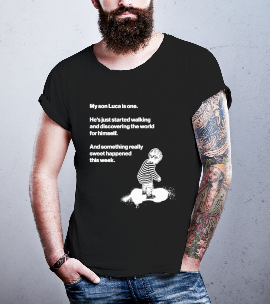 Luca Is One First Steps Adventure Exploring The World T-Shirt