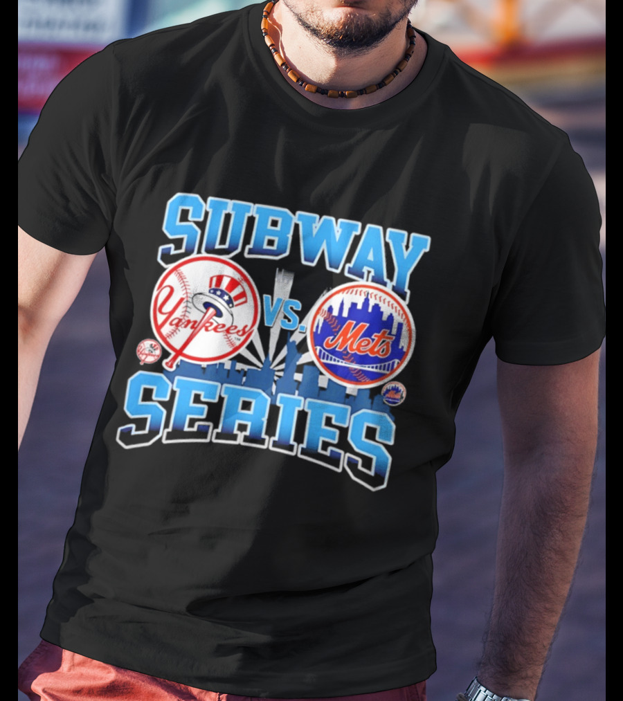 New York Yankees Vs Mets 2026 Subway Series Skyline T-Shirt