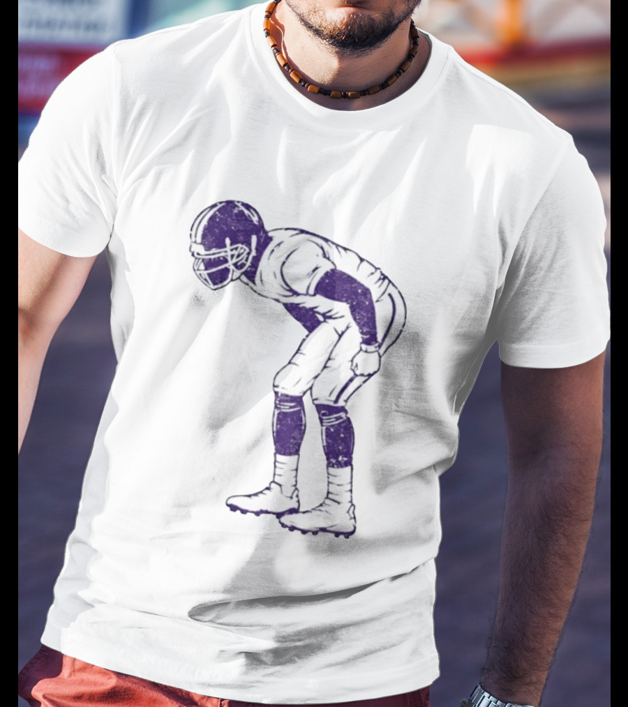 Warren Moon Minnesota Vikings Football Player Vintage Pose T-Shirt