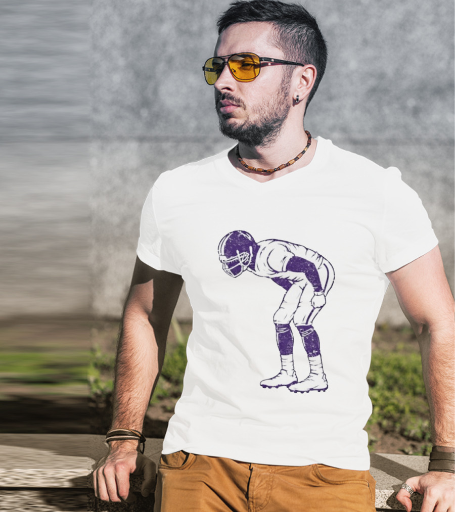 Warren Moon Minnesota Vikings Football Player Vintage Pose T-Shirt