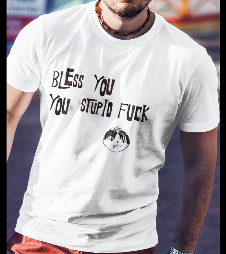 Bless You You Stupid Fuck Kurt Cobain Sketch T-Shirt