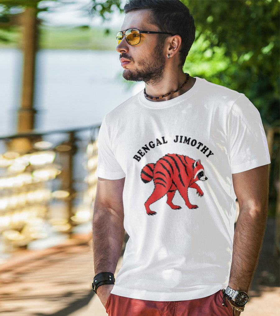 Cincinnati Bengals Bengal Jimothy Cartoon Raccoon T-Shirt