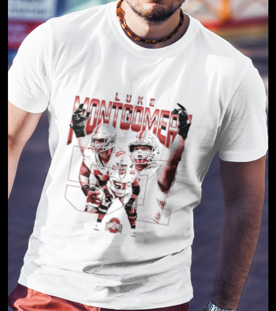 Luke Montgomery Ohio State Buckeyes 51 NCAA Football T-Shirt