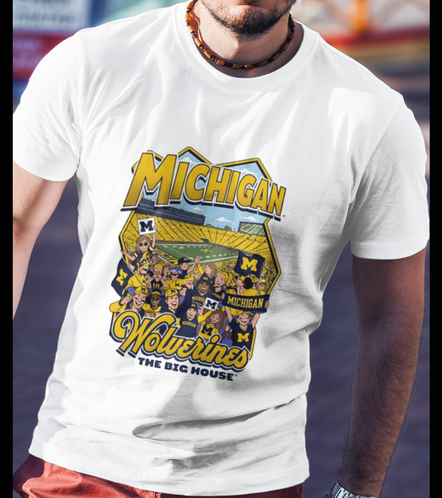 Michigan Wolverines The Big House 2026 Celebration Stadium Fans T-Shirt