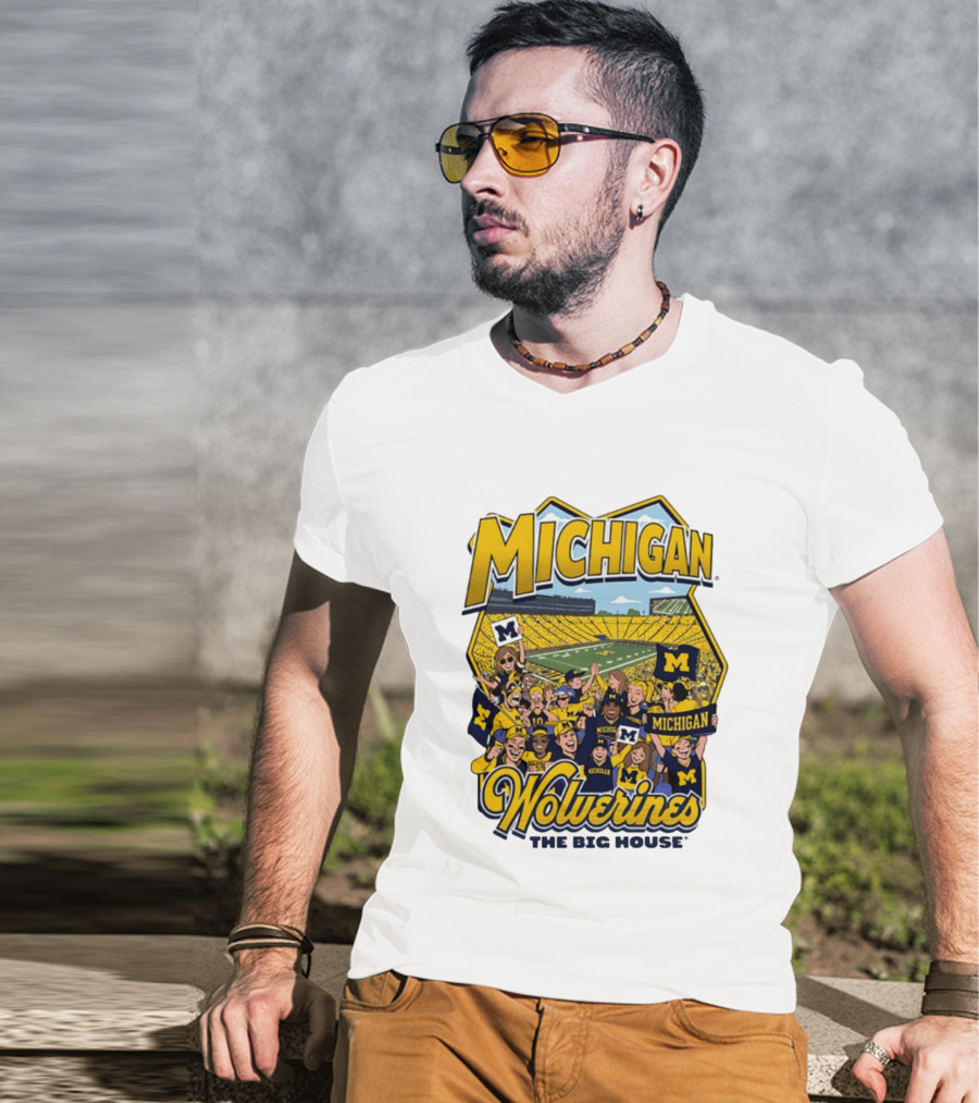 Michigan Wolverines The Big House 2026 Celebration Stadium Fans T-Shirt