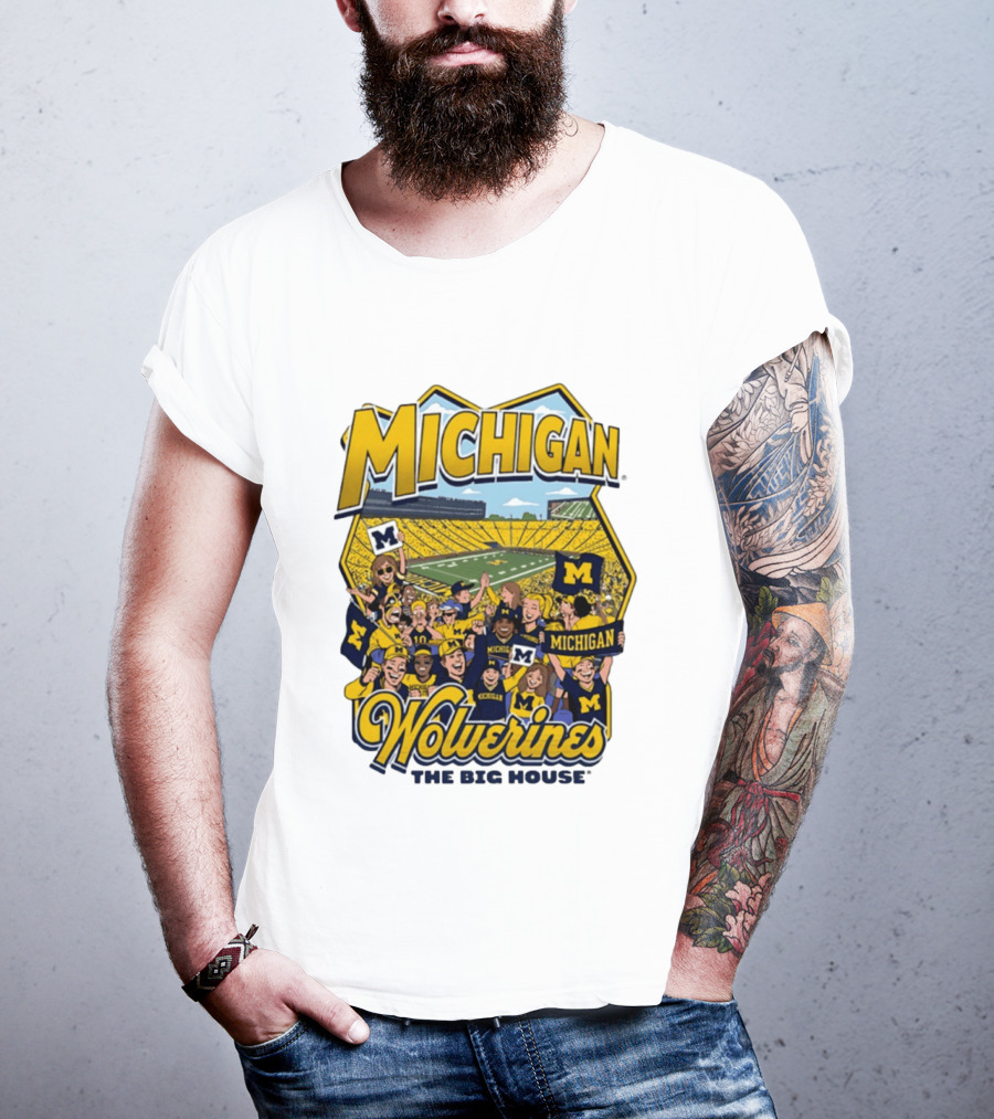 Michigan Wolverines The Big House 2026 Celebration Stadium Fans T-Shirt