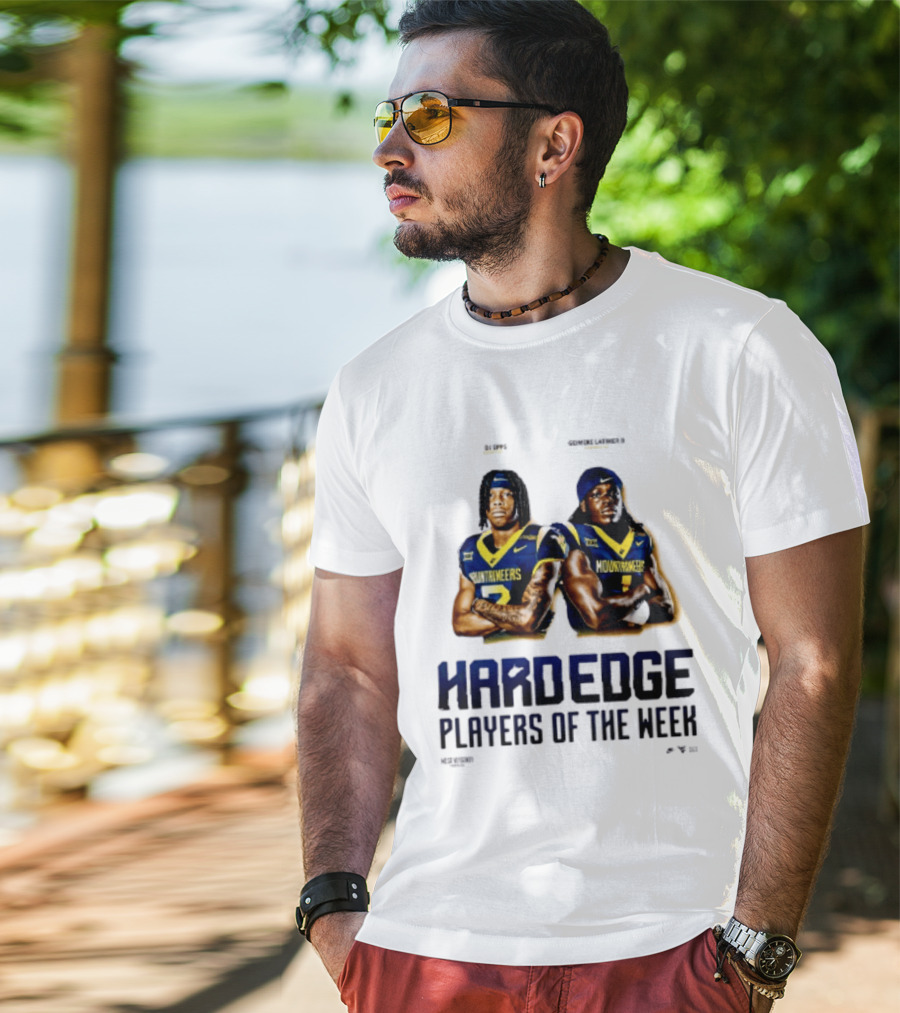 DJ Epps Geimere Latimer II West Virginia Mountaineers Hardedge Players Of The Week T-Shirt