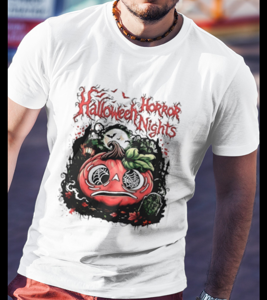 Halloween Horror Nights Pumpkin RIP Spooky T-Shirt