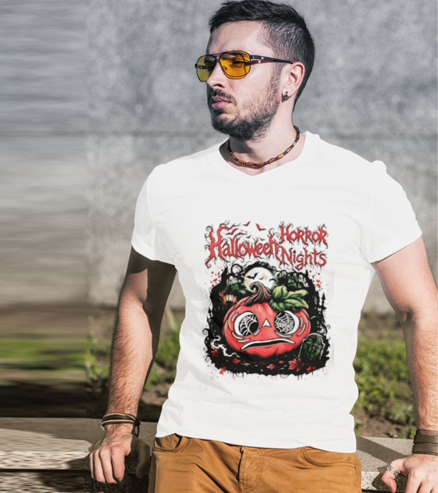 Halloween Horror Nights Pumpkin RIP Spooky T-Shirt