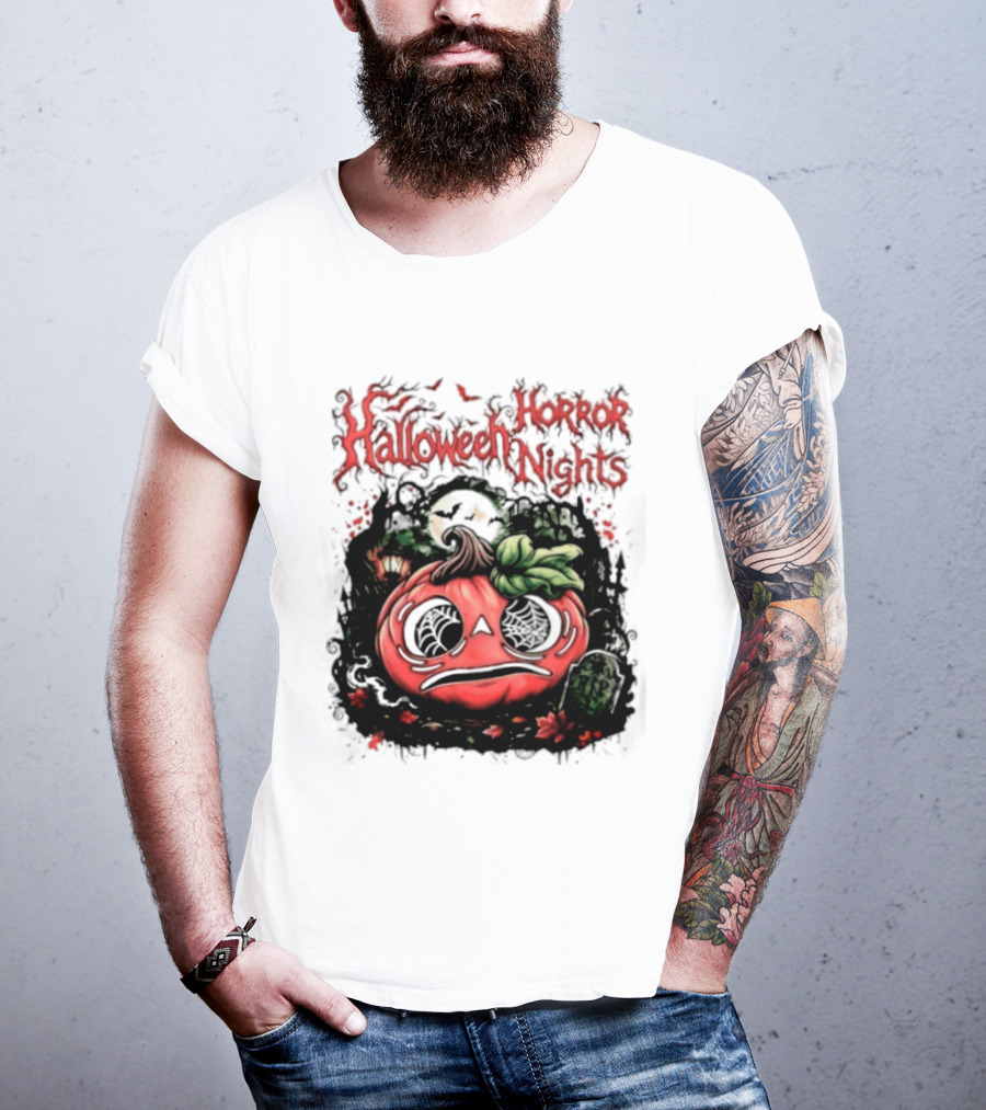 Halloween Horror Nights Pumpkin RIP Spooky T-Shirt