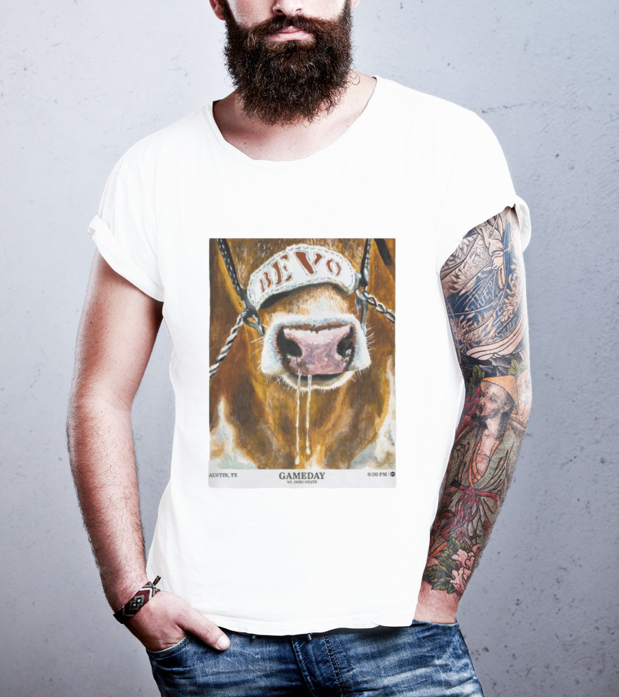 Texas Longhorns Bevo Vs Ohio State Austin TX Gameday 6:30 PM 2026 T-Shirt