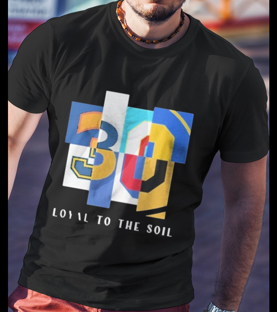 30 Loyal To The Soil Sports-Inspired Patchwork Style T-Shirt