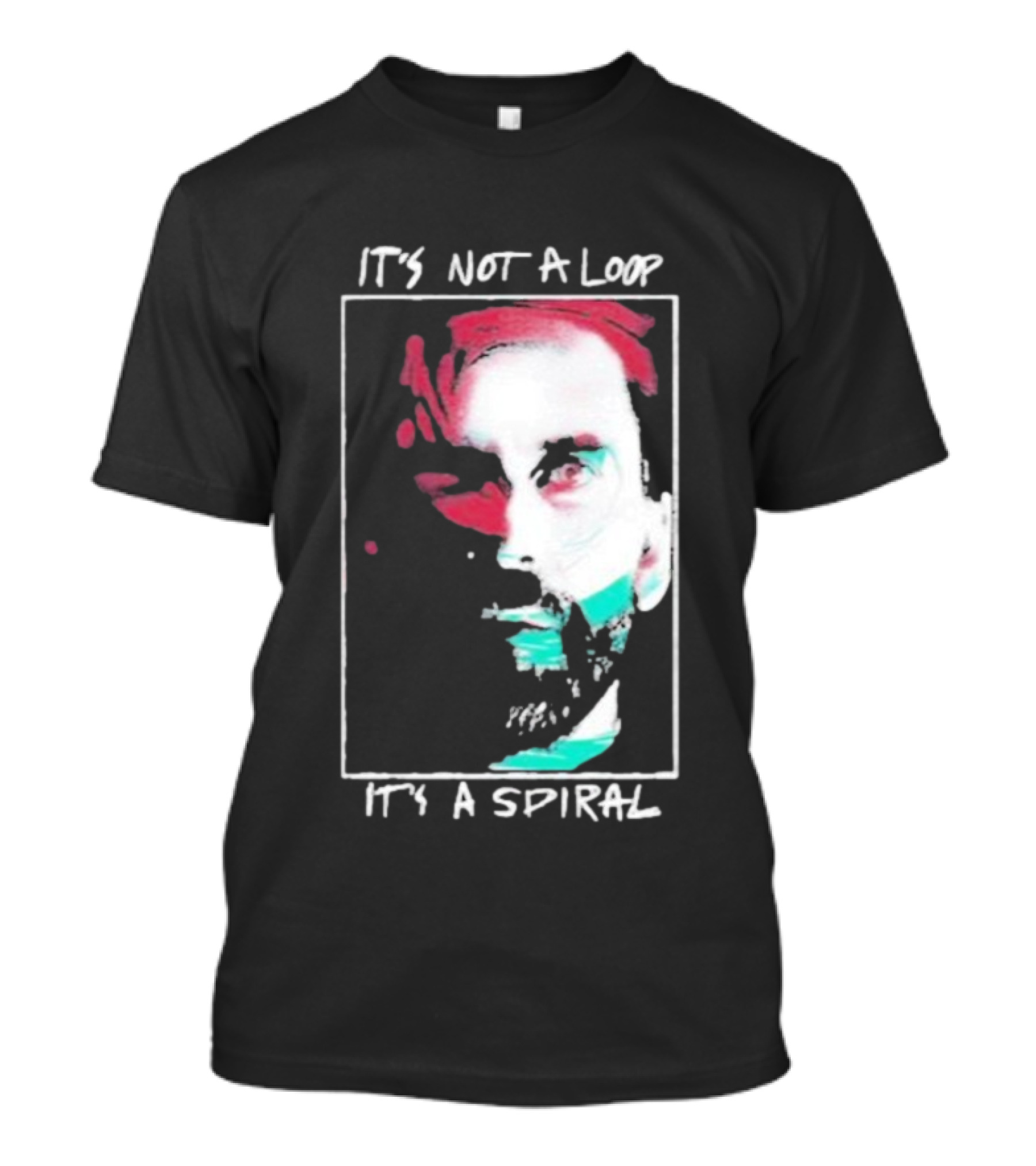 Alan Wake 2 It's Not A Loop It's A Spiral Portrait Style T-Shirt
