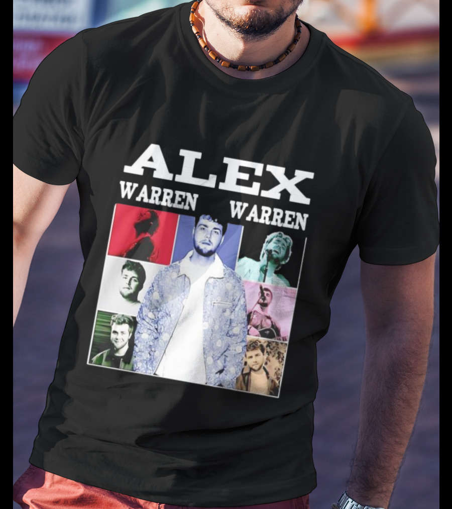 Alex Warren Tour Vintage Collage Style Photography T-Shirt