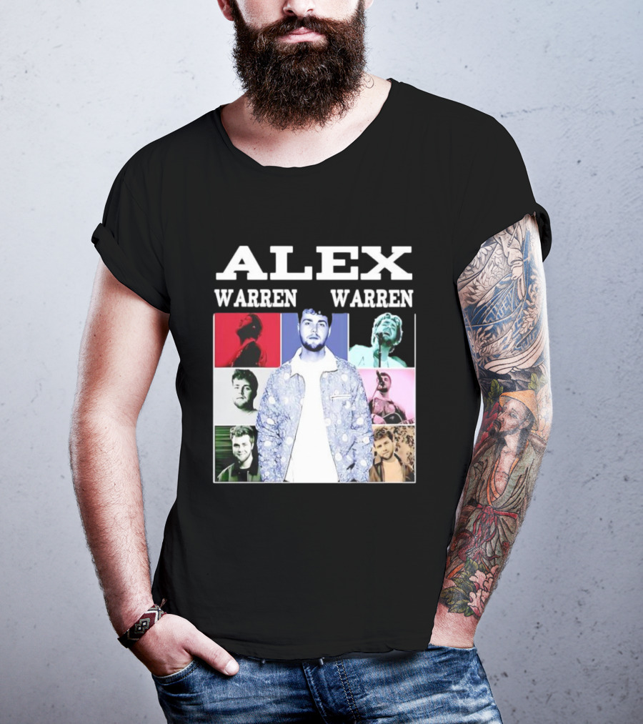 Alex Warren Tour Vintage Collage Style Photography T-Shirt
