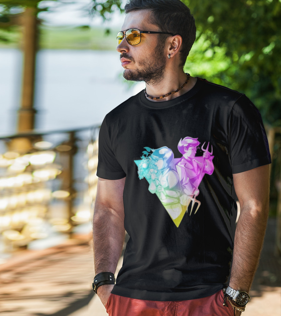 BDTH Division Character Illustration Gradient Style T-Shirt