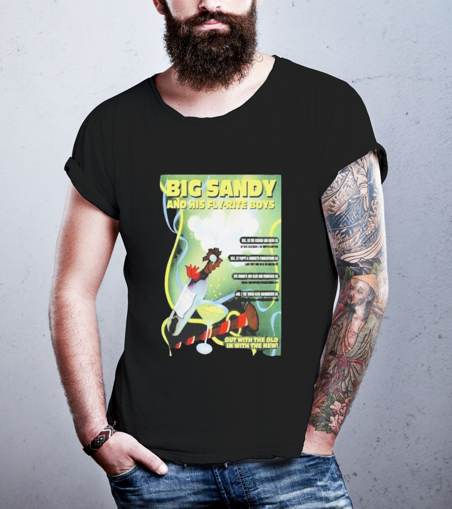 Big Sandy And His Fly-Rite Boys NYE Show 2025 San Francisco CA Event T-Shirt