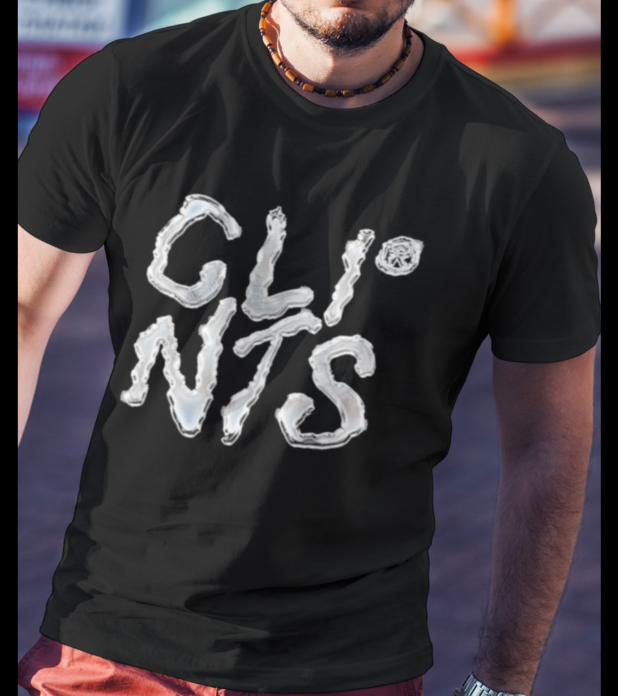 CLINTS Chrome Melting Text T-Shirt