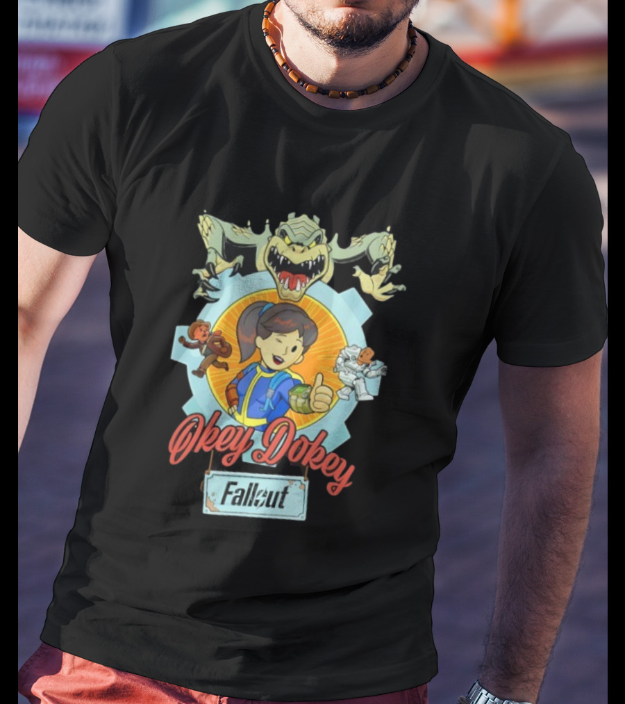 Fallout Okey Dokey Vault Boy Power Armor Deathclaw Adventure T-Shirt