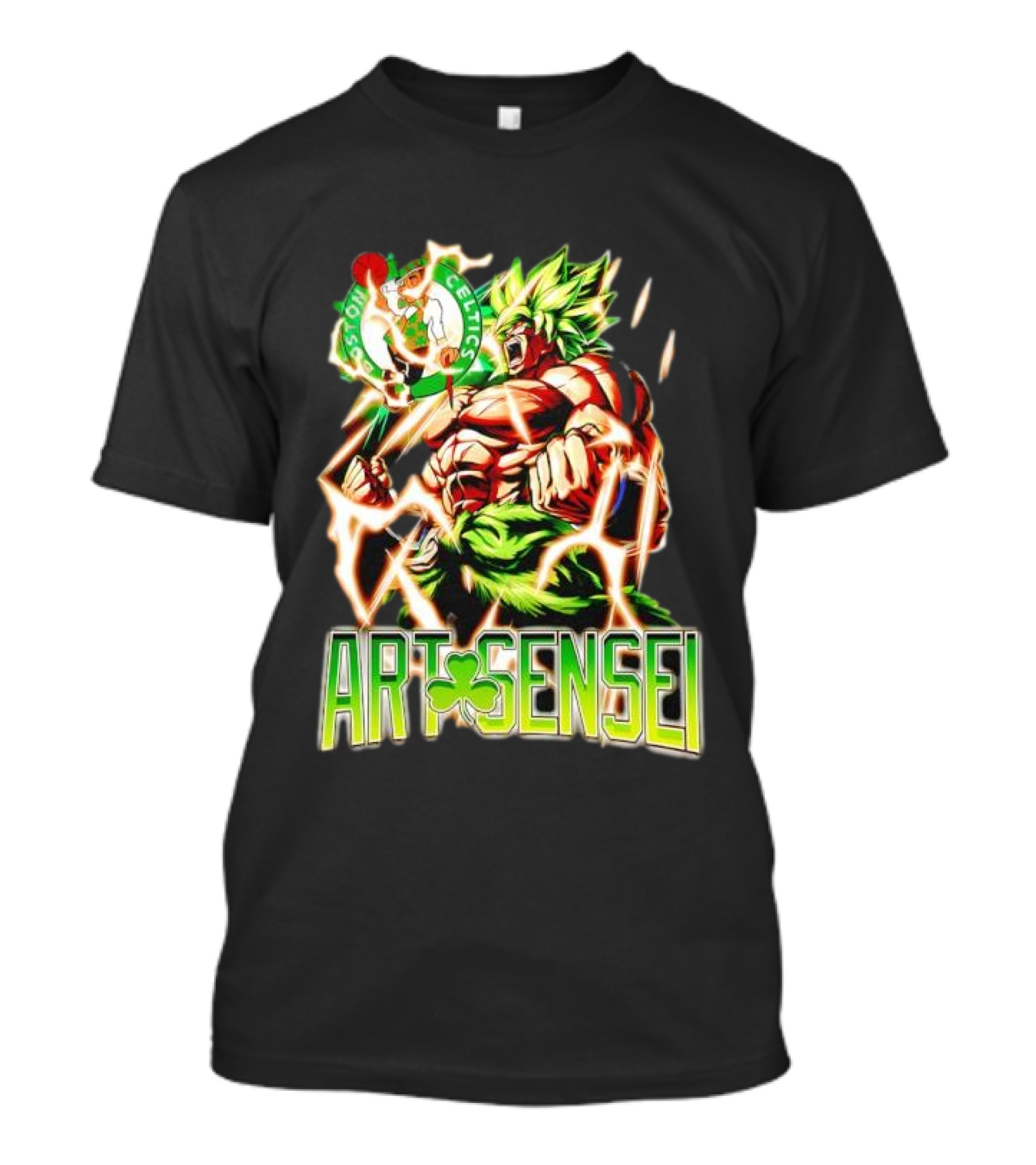 Dragon Ball Z Broly Boston Celtics Art Sensei T-Shirt