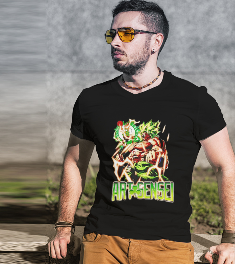 Dragon Ball Z Broly Boston Celtics Art Sensei T-Shirt