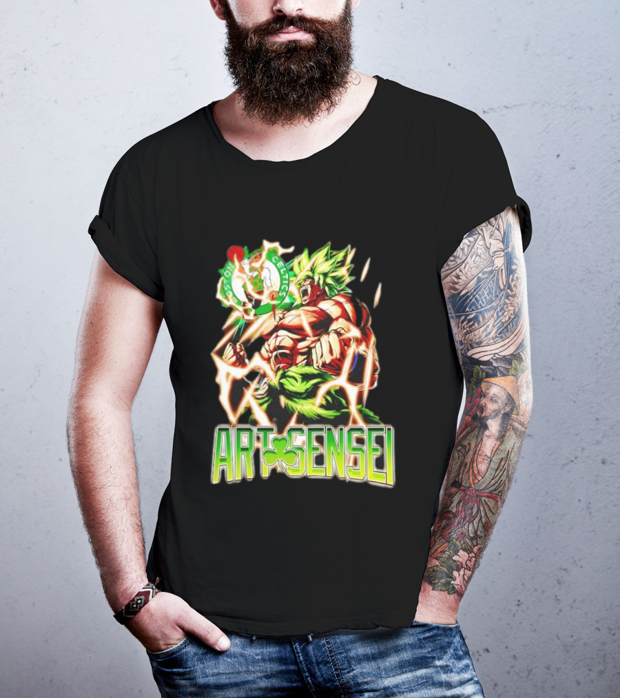 Dragon Ball Z Broly Boston Celtics Art Sensei T-Shirt