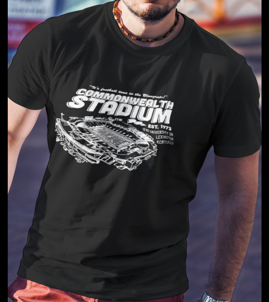 It’s Football Time In The Bluegrass Commonwealth Stadium Est. 1973 1540 University Lexington Kentucky T-Shirt