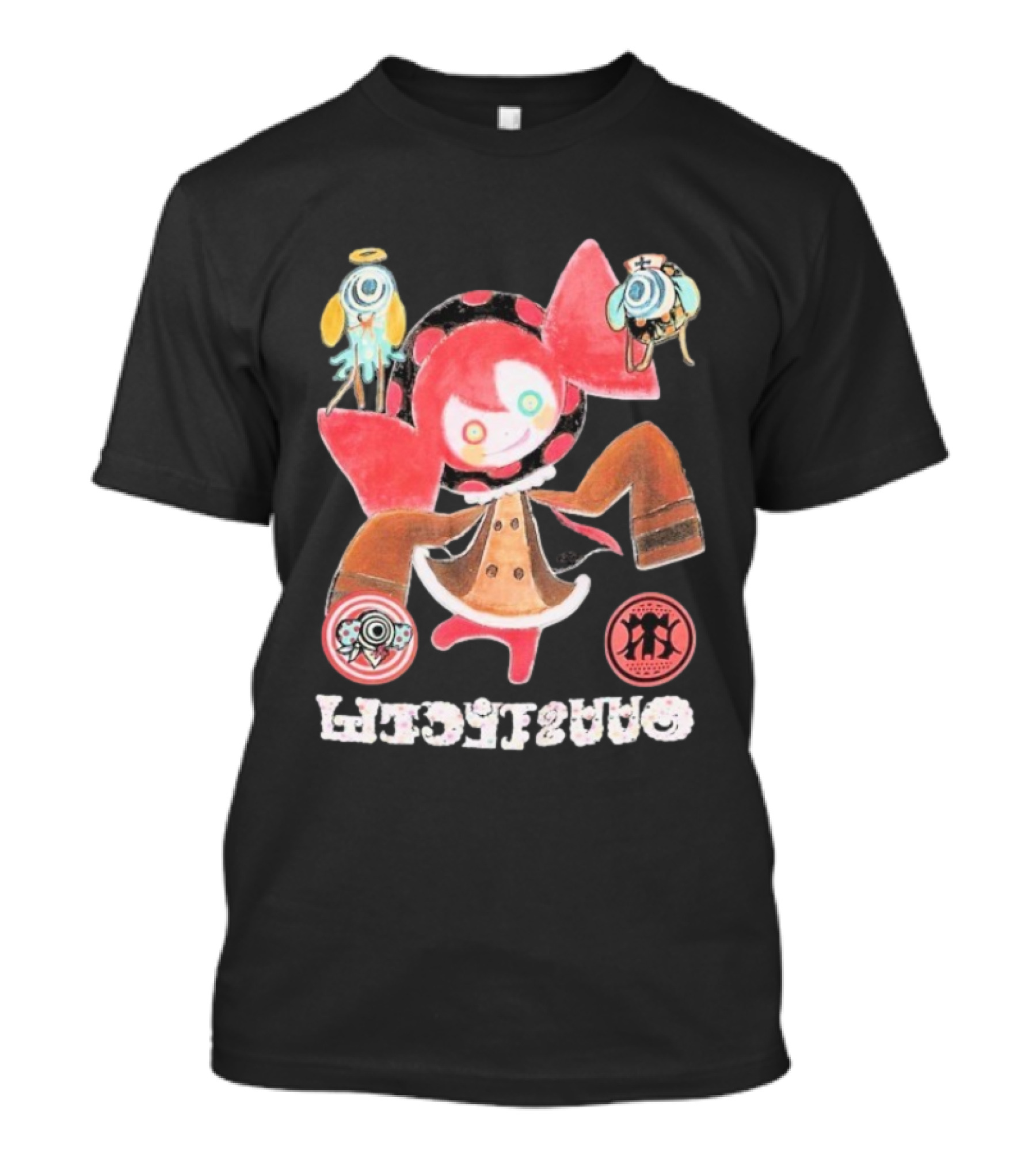 Puella Magi Madoka Magica Charlotte Kawaii Anime Character With Cute Red And Pink Features T-Shirt