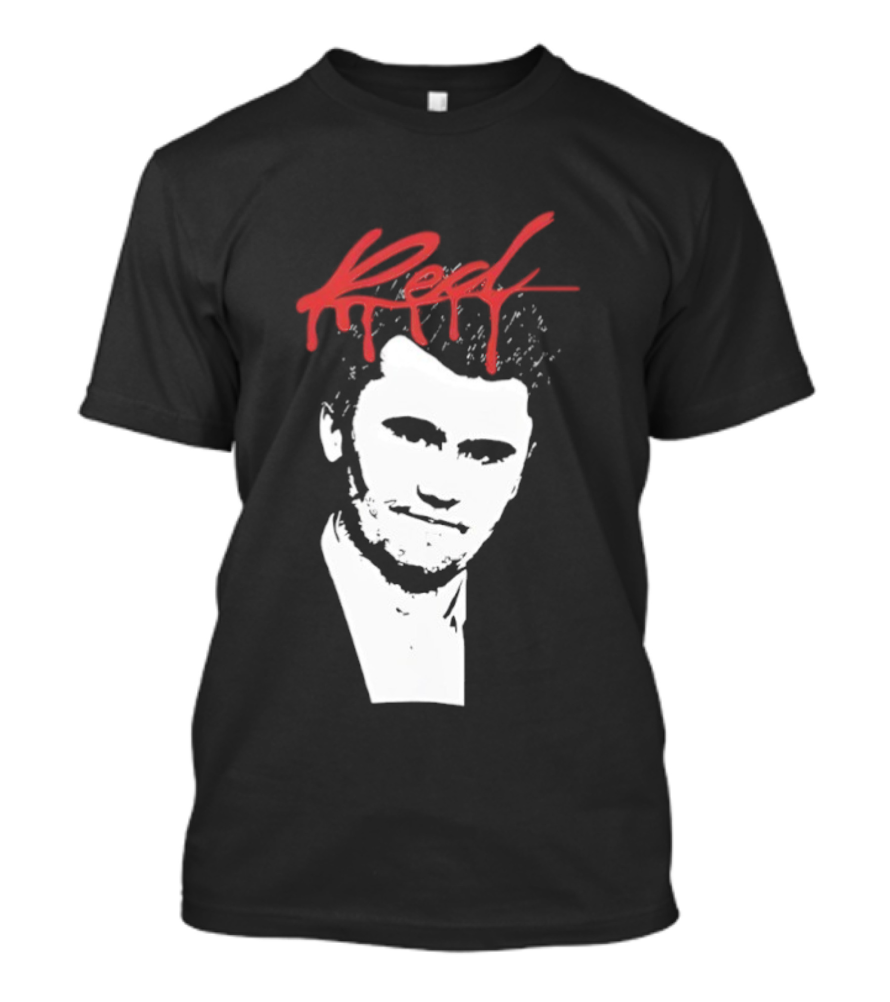 Charlie Kirk Red Signature Portrait T-Shirt