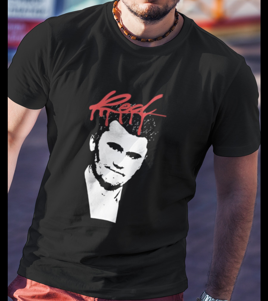 Charlie Kirk Red Signature Portrait T-Shirt