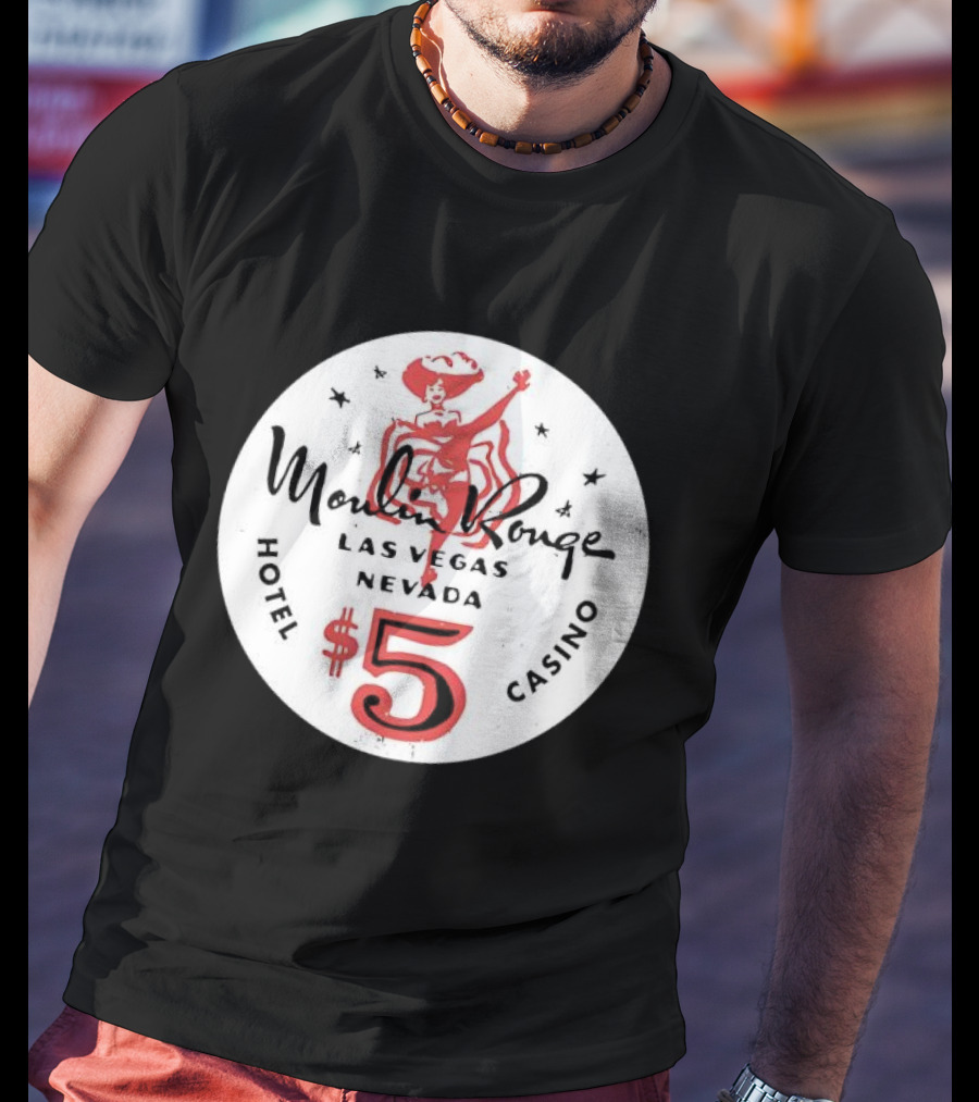 Moulin Rouge Las Vegas Nevada $5 Vintage Hotel Casino T-Shirt