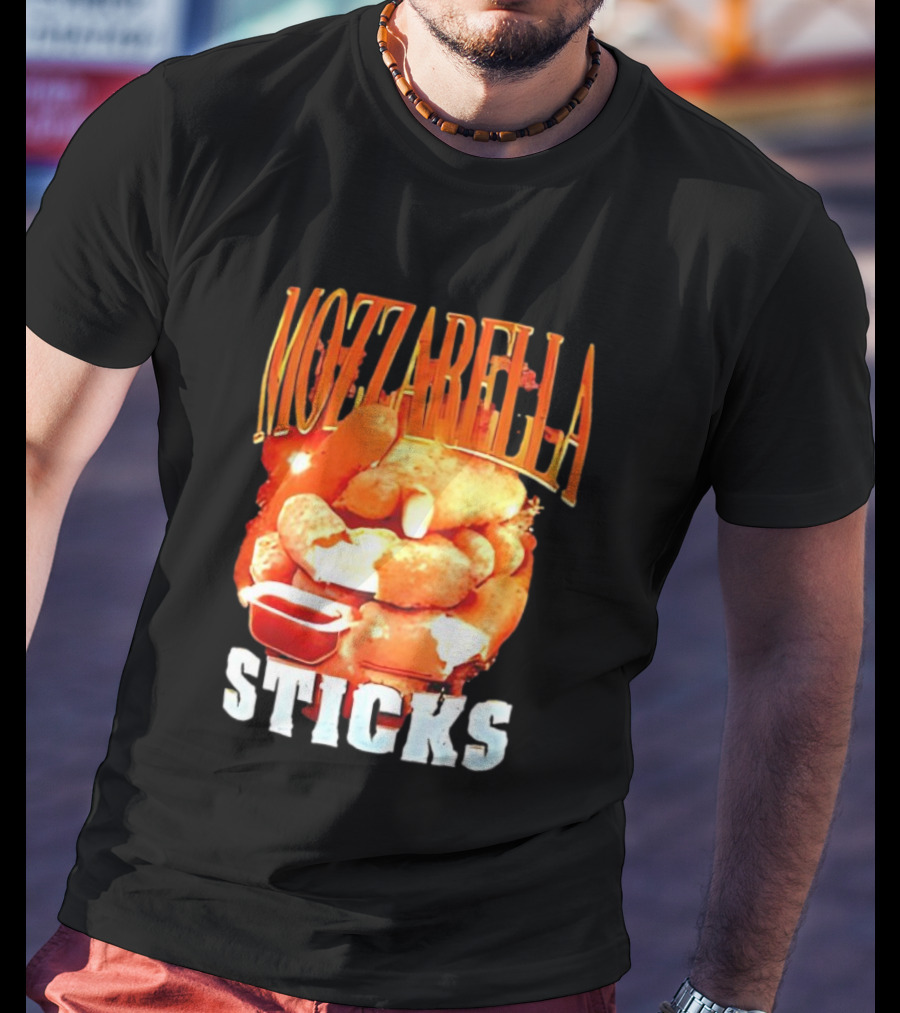 Mozzarella Sticks Cheesy Snack Delight With Dipping Sauce T-Shirt