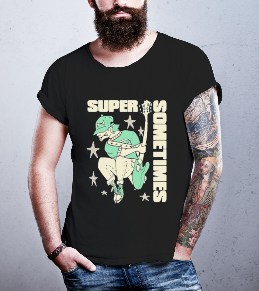 Super Sometimes Jumpman Guitar Star Icon T-Shirt