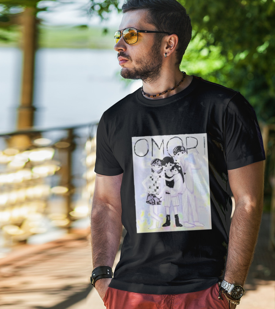 OMORI Game Characters Group Illustration T-Shirt