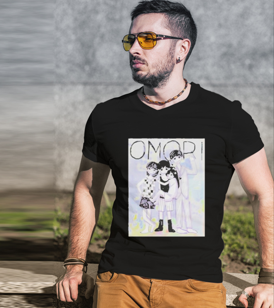 OMORI Game Characters Group Illustration T-Shirt