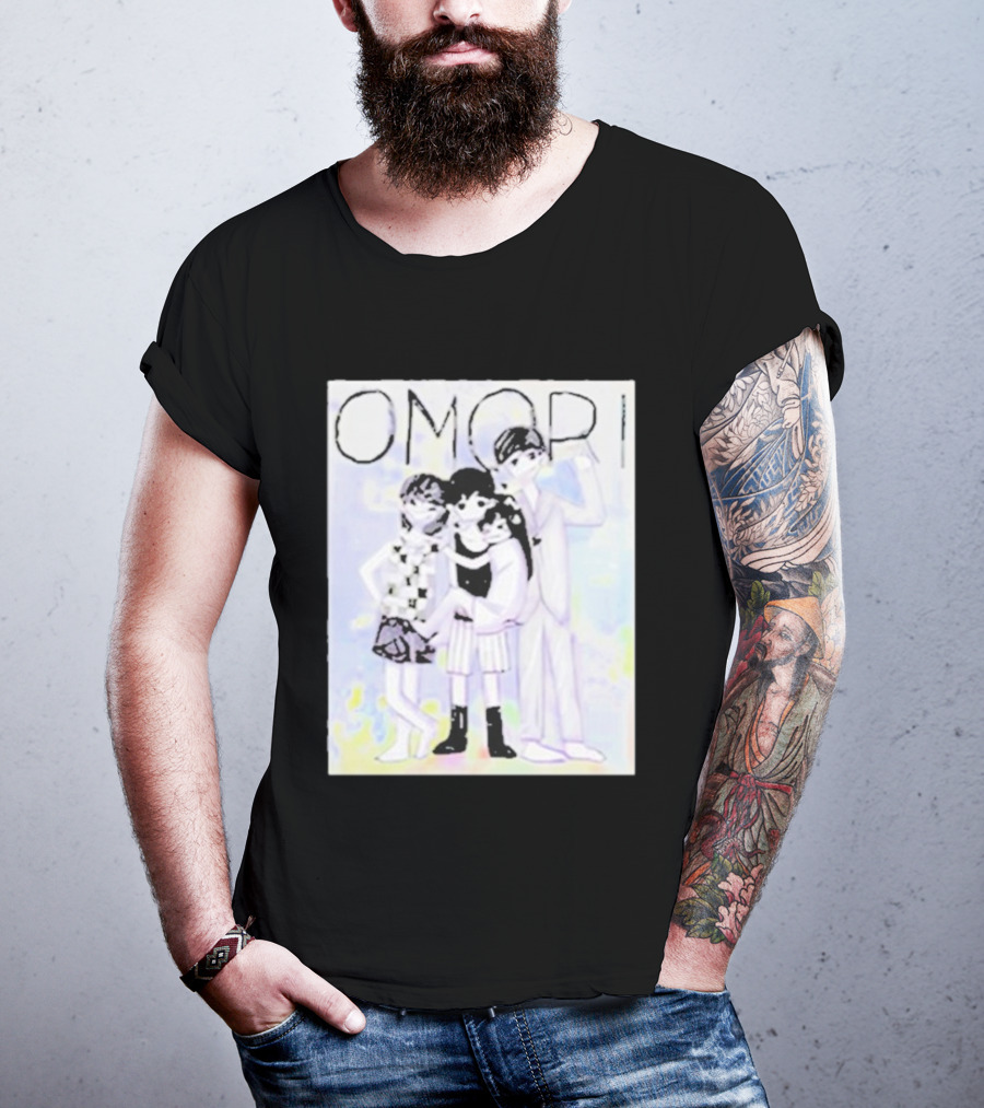 OMORI Game Characters Group Illustration T-Shirt