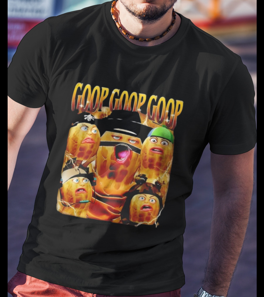 Goop Goop Goop Burnt Peanut Characters Comic Faces T-Shirt