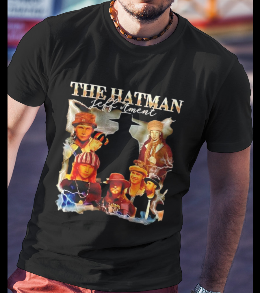 The Hatman Jeff Ament Lightning Collage T-Shirt