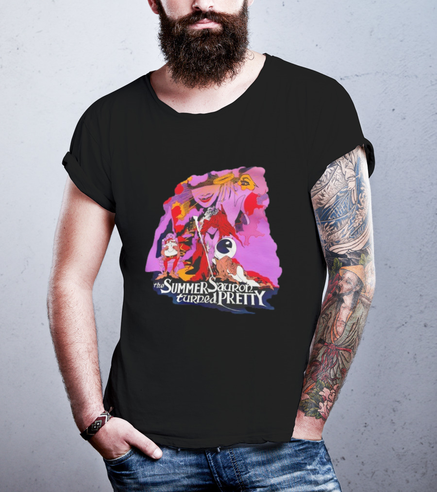 The Summer Sauron Turned Pretty Immerstroy Psychedelic 70s Fantasy T-Shirt