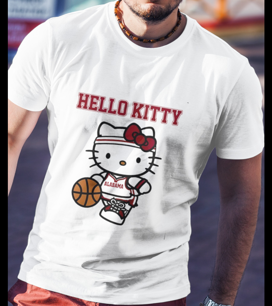 Alabama Basketball Hello Kitty Collaboration Night T-Shirt