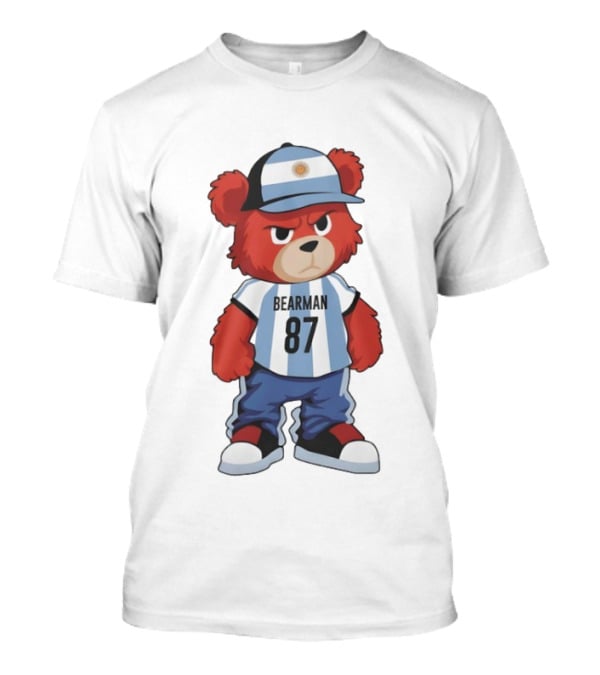 Bearman 87 Argentina Football Bear Oliver T-Shirt